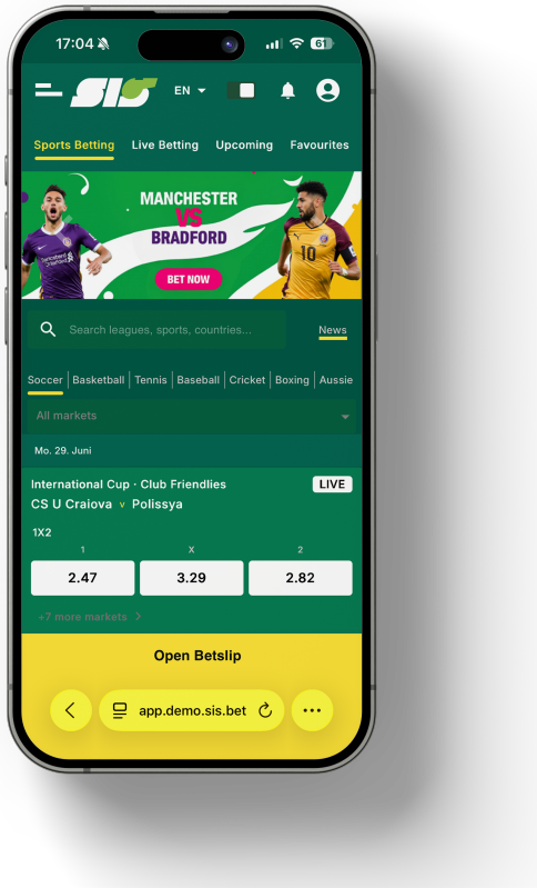 BABIT sportsbook on a smartphone